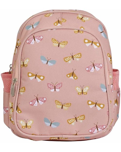 Zainetto Grande con Tasca Termica - Farfalle - 27x32x19 cm - Mantiene A Little Lovely Company