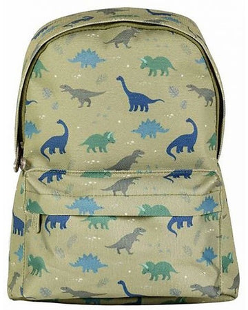Zainetto Piccolo Dinosauri - 22x30x10 cm - Verde A Little Lovely Company