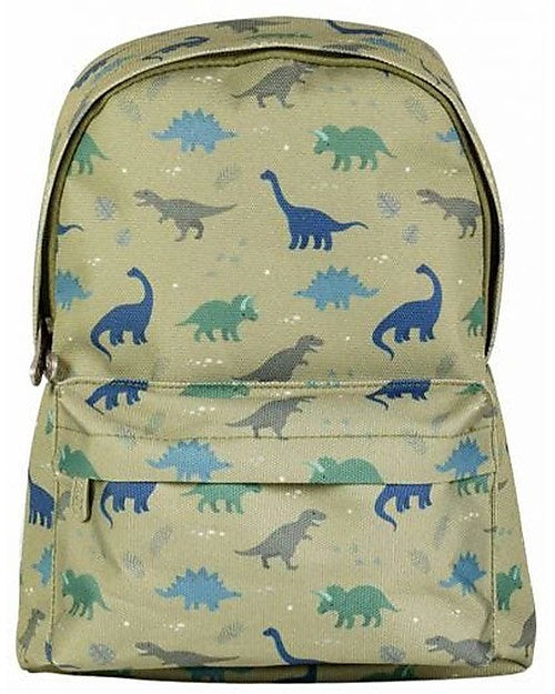 Zainetto Piccolo Dinosauri - 22x30x10 cm - Verde A Little Lovely Company