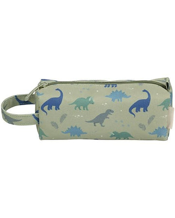 Astuccio per la Scuola con Chiusura a Zip - Dinosauri - 20x8x7 cm A Little Lovely Company