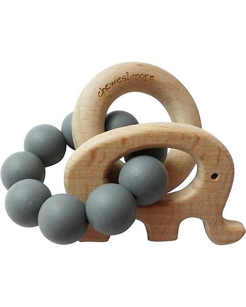 Massaggiagengive con Sonaglio e Gioco - Grigio Scuro Chewies&more