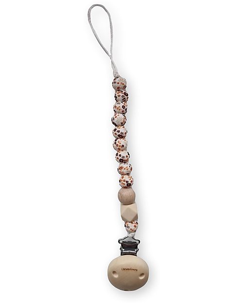 Clip Portaciuccio in Silicone - Massaggiagengive - Mon Fleur - Marrone Chewies&more