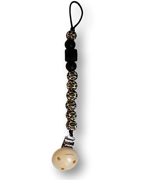 Clip Portaciuccio in Silicone - Massaggiagengive - Leopard Chewies&more