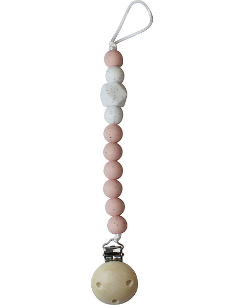 Clip Portaciuccio in Silicone - Massaggiagengive - Rosa Gritt Chewies&more