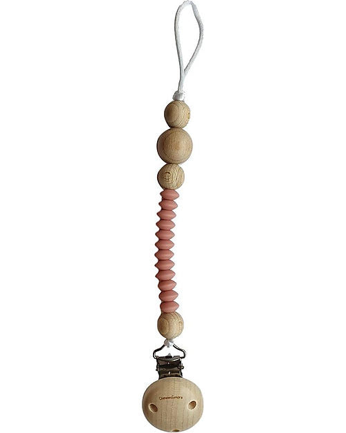 Clip Portaciuccio in Silicone - con Perline - New Rose Chewies&more