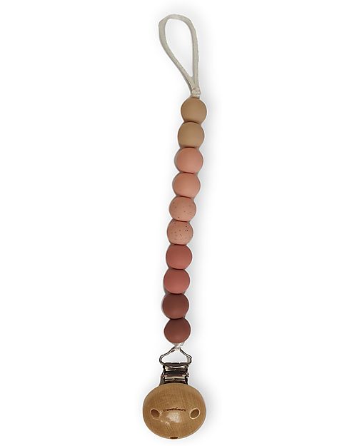 Clip Portaciuccio in Silicone - Massaggiagengive - Leaf - Perline Ombr Chewies&more