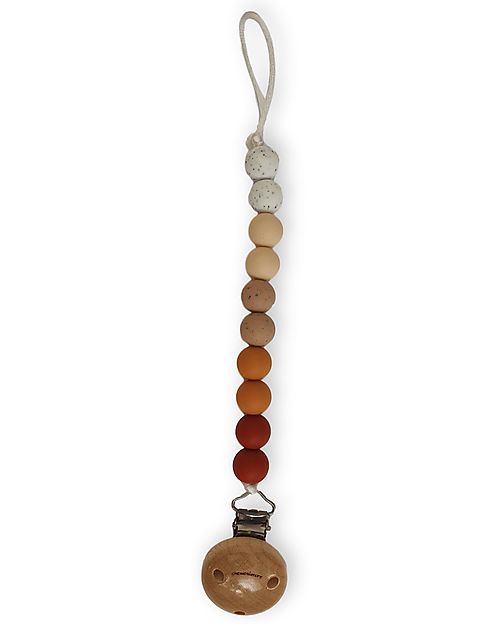 Clip Portaciuccio in Silicone - Massaggiagengive - Leaf - Perline Ombr Chewies&more
