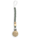Clip Portaciuccio con Incisione - Elefante - Verde Salvia Chewies&more