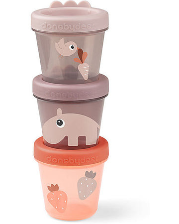 Set di 3 Contenitori Baby Food - Ozzo - Cipria Done By Deer