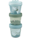 Set di 3 Contenitori Baby Food - Croco - Verde Done By Deer