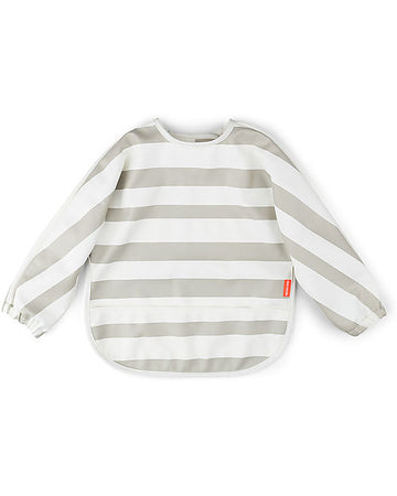 Bavaglio a Maniche Lunghe Impermeabile con Tasca - Strisce - Sabbia - Done By Deer