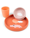 Set Pappa in Silicone Alimentare - Piatto Ciotola e Tazza - Happy Clou Done By Deer