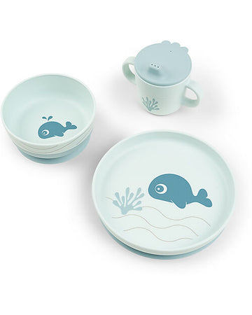 Set Pappa Foodie in Silicone Alimentare - Piatto Ciotola e Tazza - Wal Done By Deer