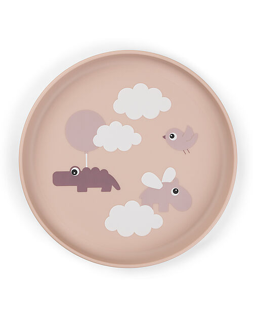 Piatto Foodie - Happy Clouds Cipria - 100% PP Alimentare Done By Deer