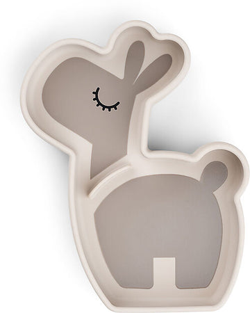 Piatto a Scomparti - Silicone Alimentare - Stick&Stay - Lalee - Sabbia Done By Deer