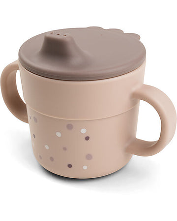 Tazza con Beccuccio Foodie - Happy Dots Cipria - 100% PP Alimentare Done By Deer