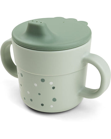 Tazza con Beccuccio Foodie - Happy Dots Verde - 100% PP Alimentare Done By Deer