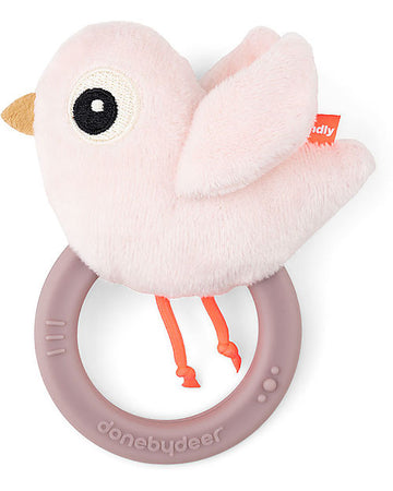Sonaglio Sensoriale con Massaggiagengive - Birdee - Cipria - 11 x 9,5 Done By Deer