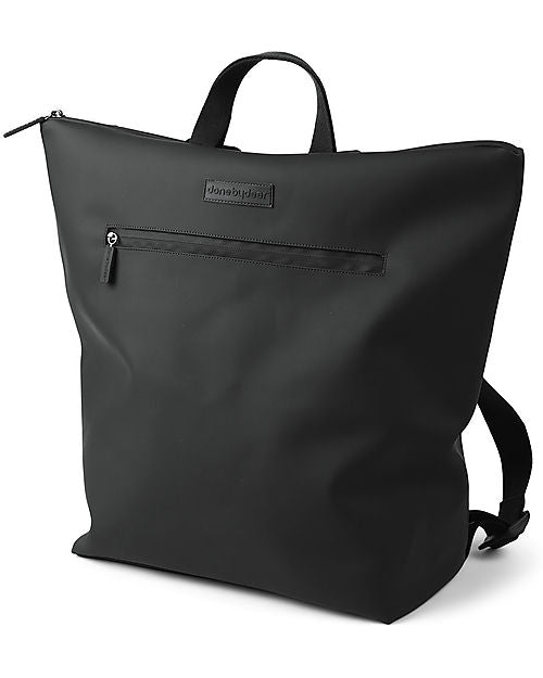 Zaino Cambio con Fasciatoio Ripiegabile e Ganci Passeggino - Nero - Fa Done By Deer