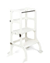 Torre Montessoriana Convertibile Step'n'Sit - Legno - Bianco con Cingh Ette Tete