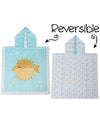 Accappatoio Poncho Reversibile - Pesce+Medusa (2-6 anni) - 61 x 61 cm FlapJackKids
