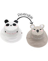 Cappello Estivo Reversibile Anti-UV SPF 50+ - Panda+Koala - 100% Coton FlapJackKids