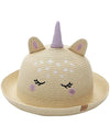 Cappello di Paglia Anti-UV SPF 50+ - Unicorno FlapJackKids
