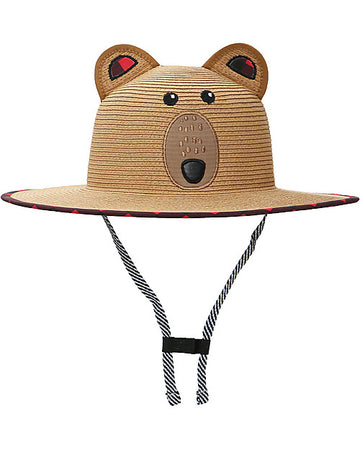 Cappello di Paglia Anti-UV SPF 50+ - Orso FlapJackKids