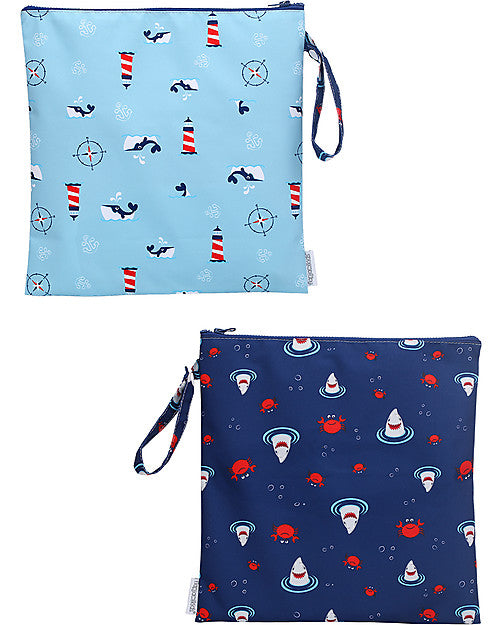 Pochette Impermeabile Porta Costume - Squalo/Granchio/Navi FlapJackKids
