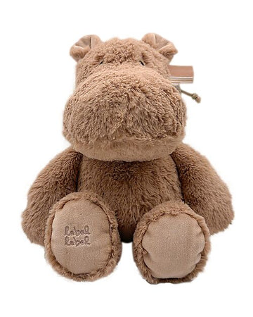 Peluche Harvey L'Ippopotamo - Nocciola - Medio Label Label