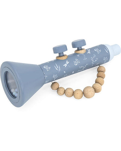 Trombetta in Legno - Blu - Certificato FSC Label Label