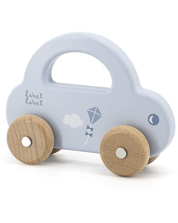 Macchinina Giocattolo in Legno - Azzurro - Legno di Faggio Certificato Label Label