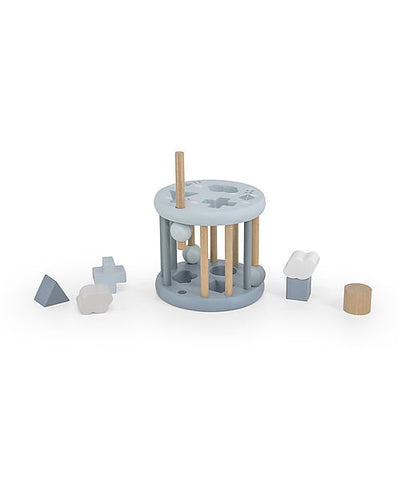 Ruota Forme Geometriche a Incastro in Legno - Azzurro - Legno di Faggi Label Label