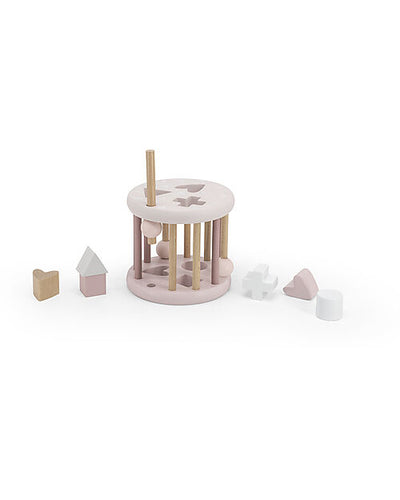 Ruota Forme Geometriche a Incastro in Legno - Rosa - Legno di Faggio C Label Label