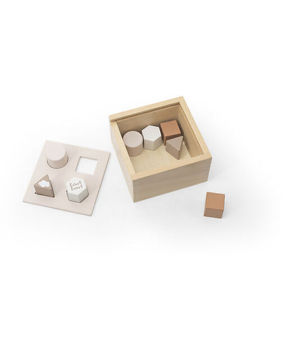 Scatola Forme Geometriche a Incastro in Legno - Beige - Legno di Faggi Label Label