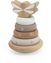 Torre Anelli Impilabili in Legno - Beige - Legno di Faggio Certificato Label Label