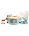 Set per Crepes in Legno - Verde - Legno di Faggio Certificato FSC Label Label