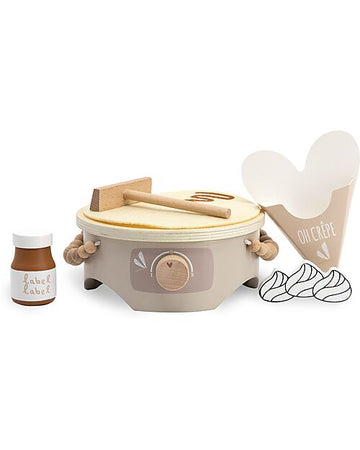 Set per Crepes in Legno - Beige - Legno di Faggio Certificato FSC Label Label