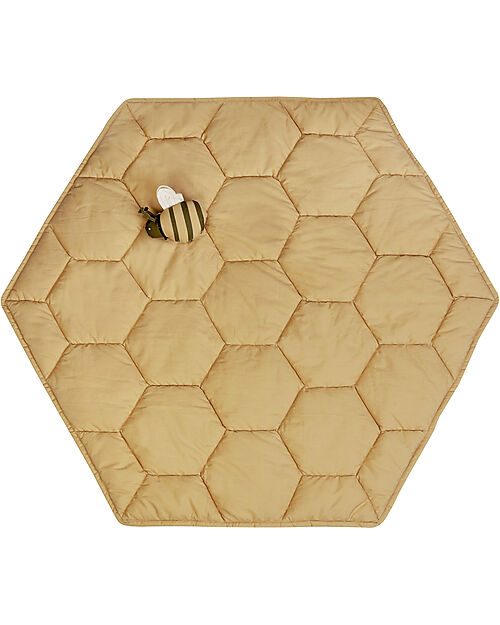 Tappeto Gioco Imbottito - Honeycomb - Miele - 100% Cotone Organico - C Lorena Canals