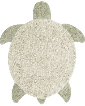 Tappeto Gioco - Sea Turtle - Verde Oliva - Cotone - Sea Wonders Collec Lorena Canals