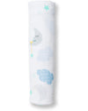 Copertina Swaddle 120 x 120 cm, Dreamland - 100% mussola di cotone Lulujo Baby