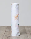 Copertina Swaddle 120 x 120 cm, Cerbiatti e Coniglietti - 100% mussola Lulujo Baby