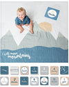 Kit Primo Anno I Will Move Mountains - Copertina Swaddle in Mussola di Lulujo Baby
