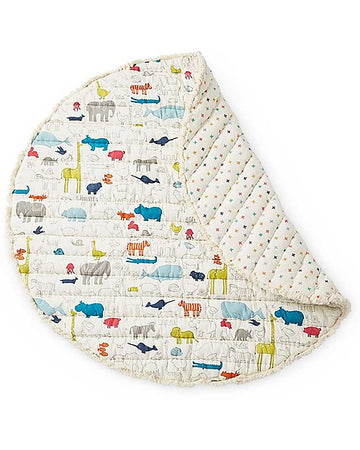 Tappetino Gioco - Arca di Noé - 100% Cotone Trapuntato - Diametro 100c Pehr