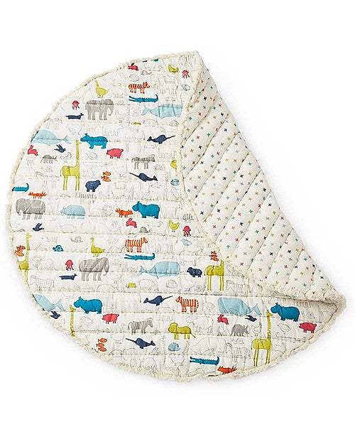 Tappetino Gioco - Arca di Noé - 100% Cotone Trapuntato - Diametro 100c Pehr