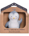 3-in-1 Sonaglio Pinguino, Massaggiagengive, Gioco da Bagno, My First A Tikiri