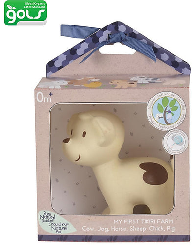 3-in-1 Sonaglio Cane, Massaggiagengive, Gioco da Bagno, My First Farm Tikiri