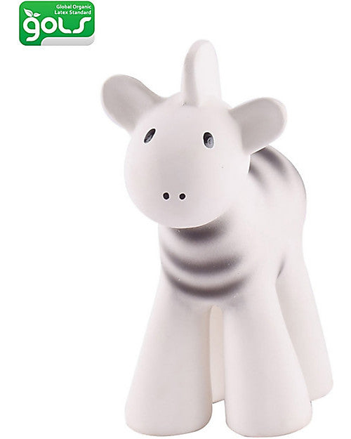 3-in-1 Sonaglio Zebra, Massaggiagengive, Gioco da Bagno, My First Zoo Tikiri