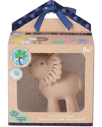 3-in-1 Sonaglio Leone, Massaggiagengive, Gioco da Bagno, My First Zoo Tikiri