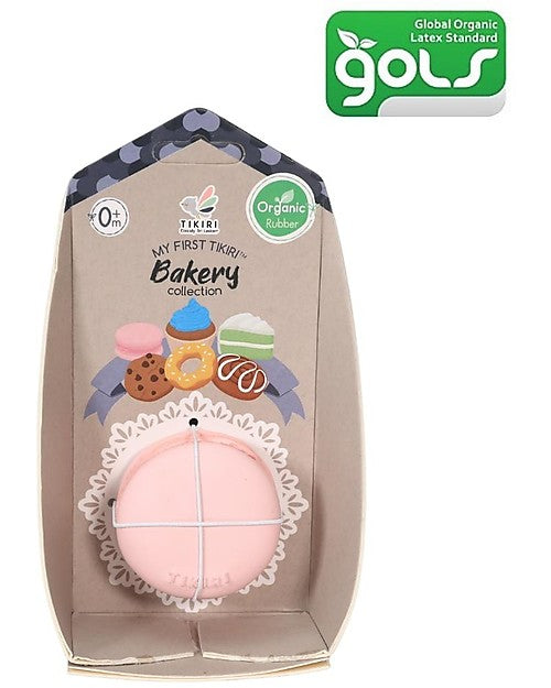 3-in-1 Sonaglio Macaroon - Massaggiagengive - Gioco da Bagno - Baker Tikiri